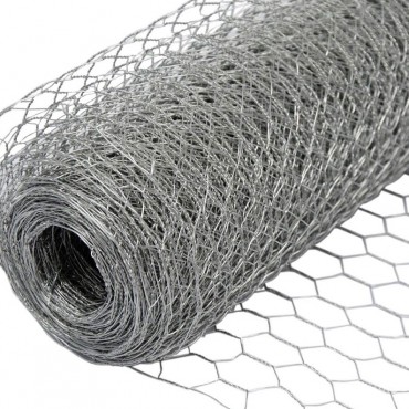 Hexagonal Galvanised Wire Netting / Gate Guard Mesh (50mm x 50mm) 6' x 120' x 0.6mm