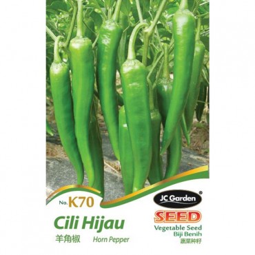 JC Garden K70 Vegetable Seed Horn Pepper / Cili Hijau Biji Benih Sayur Sayuran