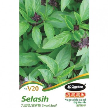 JC Garden V20 Vegetable Seed Sweet Basil / Selasih Biji Benih Sayur Sayuran