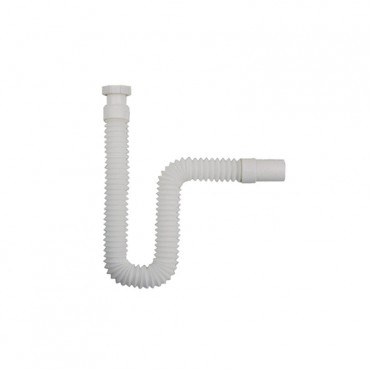 1 1/4" White ABS Flexible Basin Sink Trap / Draining Water Tool 1332PH