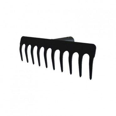 Garden Rake Head Black 2T