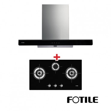 FOTILE Kitchen Hood EMS9028 + Built-in Gas Hob GHG78312