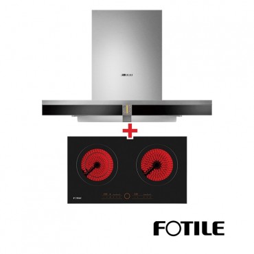 FOTILE Kitchen Hood EMS9016 + Built-in Gas Hob EEG75201