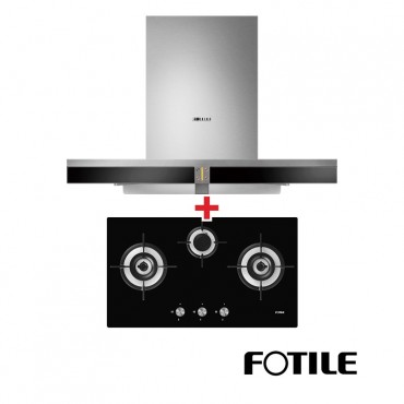 FOTILE Kitchen Hood EMS9016 + Built-in Gas Hob GHG78312