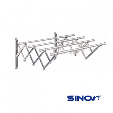 Sinor Stainless Steel Retractable Drying Rack 4 Bar 1.2m BF-6205-12