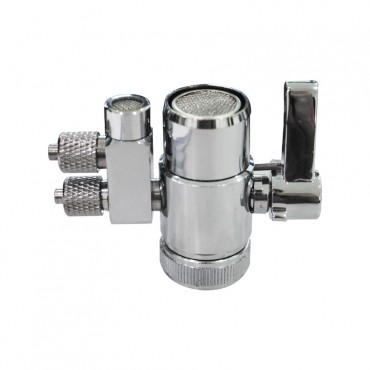 1/4" Stainless Steel Double Diverter Valve 2 way with Nut