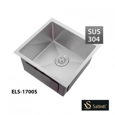 SATINEL Stainless Steel Under Mount Single Sink ELS-1700S (L450mm x W450mm x D220mm)