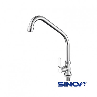 Sinor Allasca Handle Arc Sink Tap Pillar S-703-P