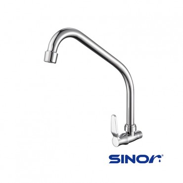 Sinor Allasca Handle Arc Sink Tap Wall S-703-W