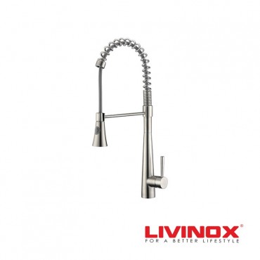 Livinox Pillar Sink Mixer With Pull-Out Sprayer LST-P01