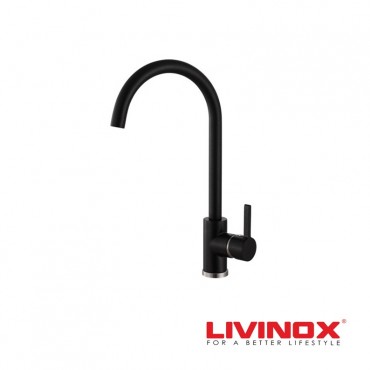 Livinox Pillar Sink Mixer U Spout Black LST-PB05/UMX