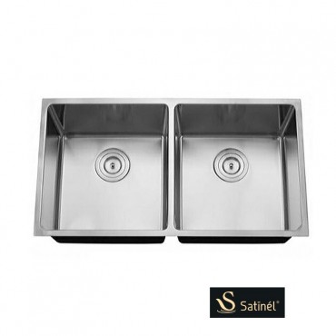 Satinel Stainless Steel Under Mount Double Sink ELS-1880D (L850mm x W450mm x D220mm)