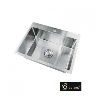 Satinel Stainless Steel Under Mount Single Sink Kitchen Sink ELS-1800S (L600mm x W450mm x D220mm)