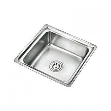 Stainless Steel Top Mount Single Sink Kitchen Sink ELS-1130S (L480mm x W420mm x D200mm)