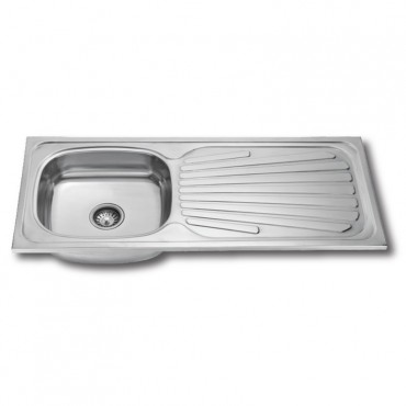 Stainless Steel Kitchen Sink Bowl Basin Drainer SS1842 1070mm (L) x 460mm (W) x 150mm (H) x 0.5mm (T)