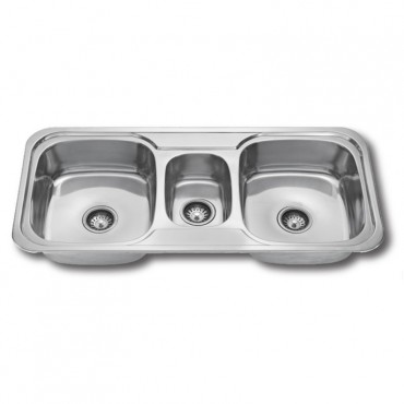 Stainless Steel Kitchen Sink Bowl Basin Drainer B212 1050mm (L) x 485mm (W) x 200mm (H) x 0.8mm (T)