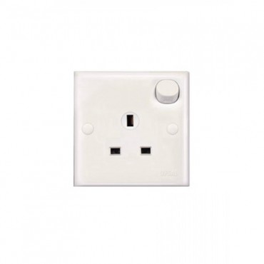 Schneider S-Classic 13A 1Gang Switched Socket E15R-WE-G11